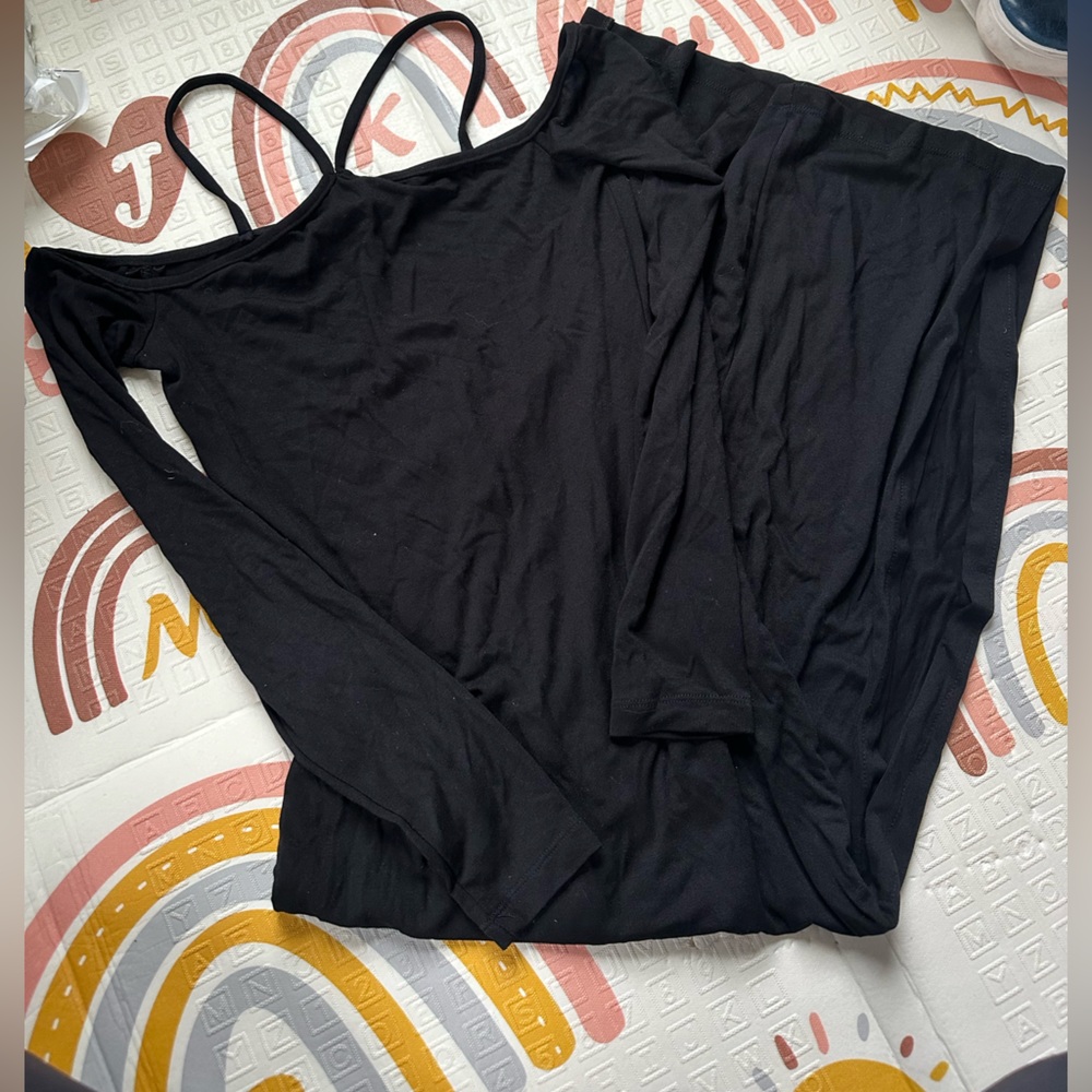 Le prive black cottton dress size S